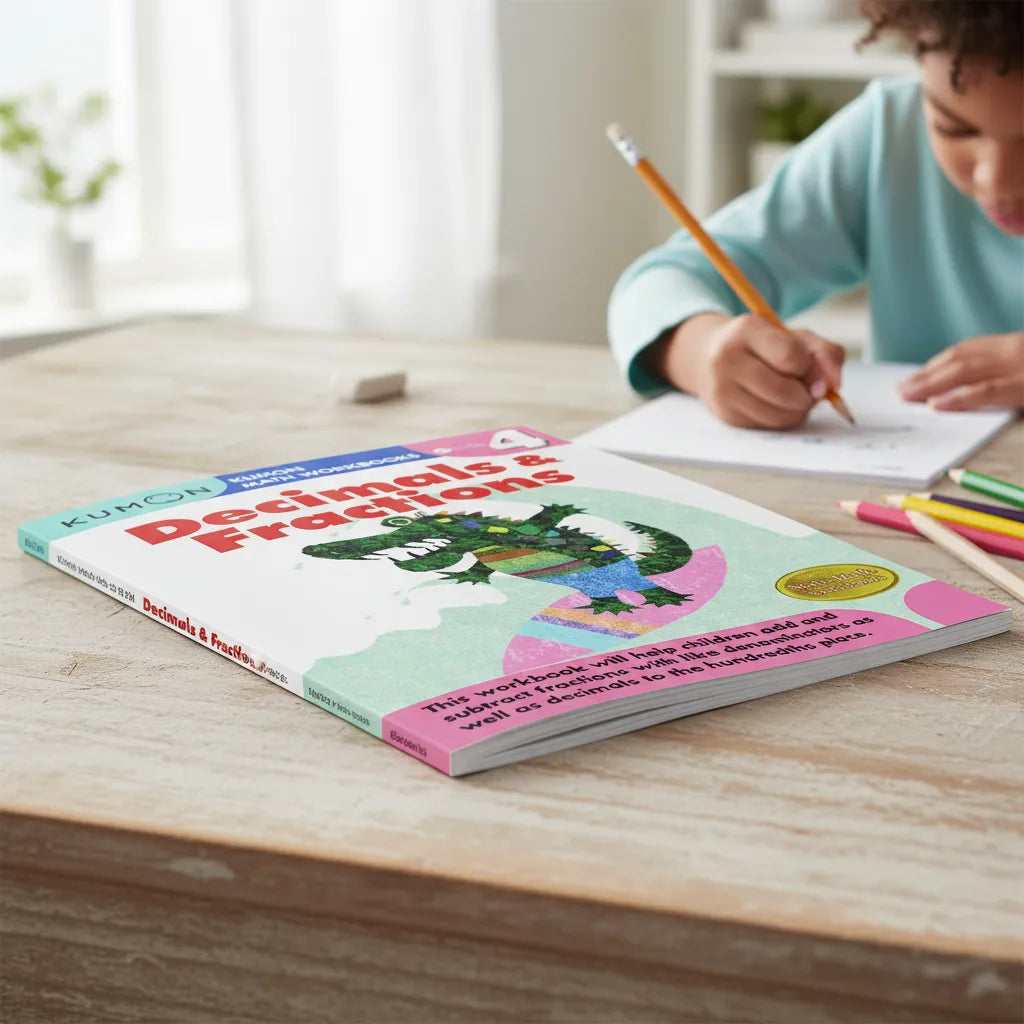 Libro Kumon Decimales Y Fracciones Grado Cuarto En Ingles