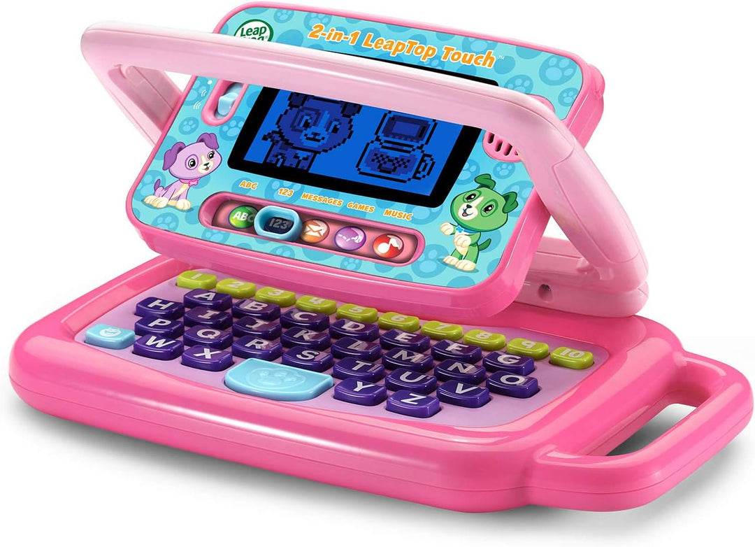 Juguete Laptop Educativa 2 En 1 Pantalla Táctil Rosado Niños