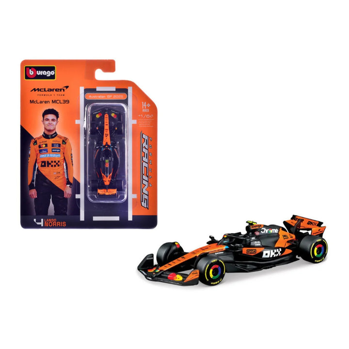 Carro A Escala 1/64 Race Formula Mclaren Mcl39