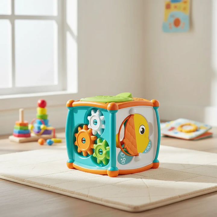 Juego Didáctico Cubo Actividades Para Bebés