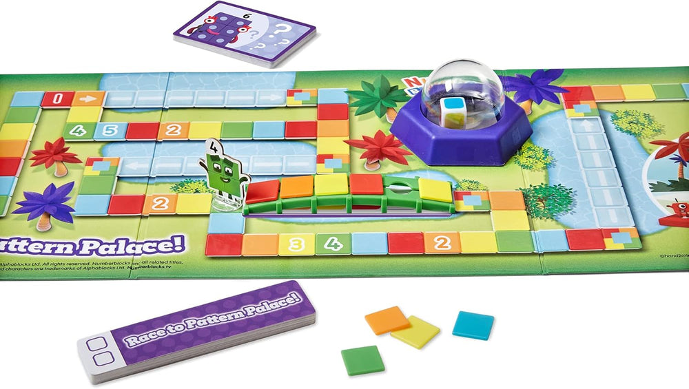 Juego De Mesa Carrera De Bloques Numérico Para Niños