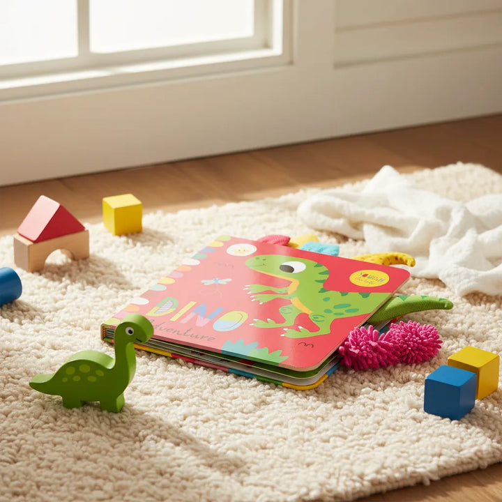 Libro Interactivo Dino Adventure Con Texturas Bebés