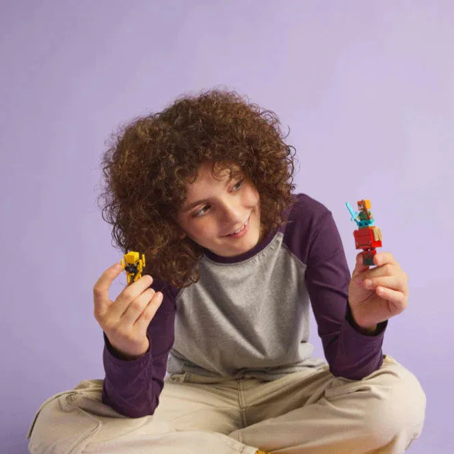 Juguete Lego Minecraf La Batalla Lava Niños