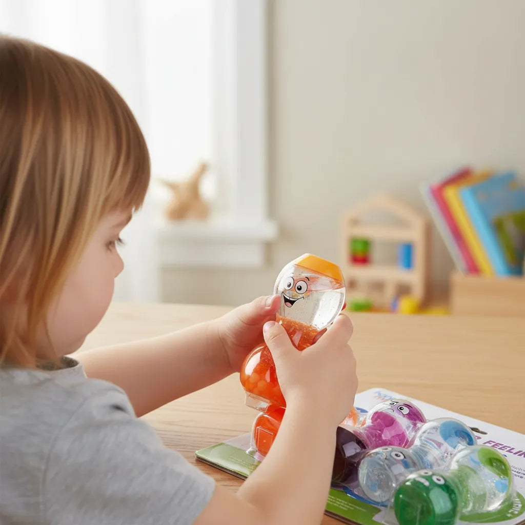 Juego Botellas Sensoriales Emocionales Para Niños