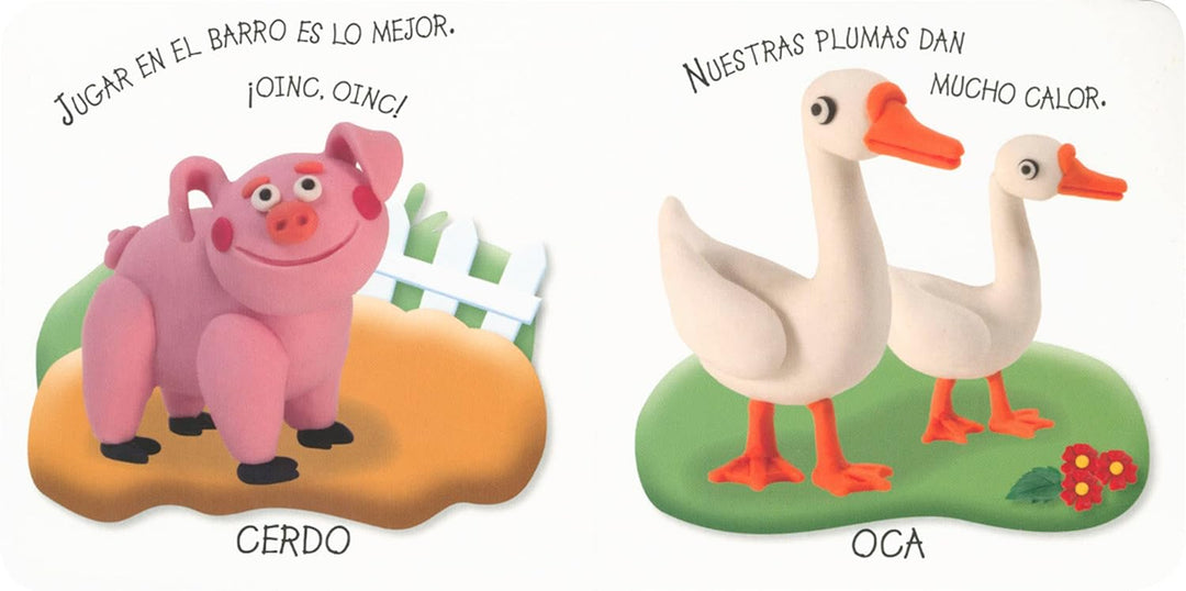 Libro Didáctico Animales De La Granja Para Bebés