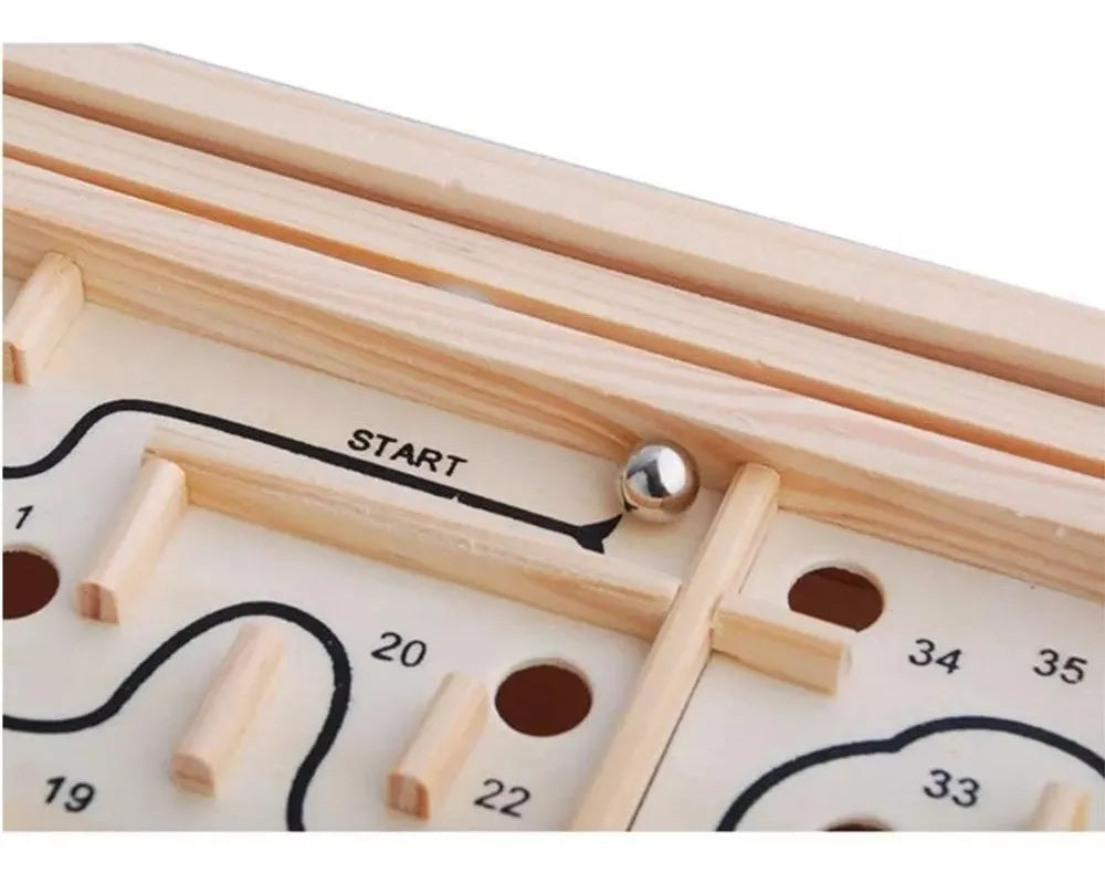 Juego Didáctico De Laberinto De Madera  Niños