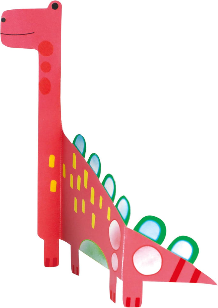 Set Acuarela Y Origami Dinosaurio Para Niños