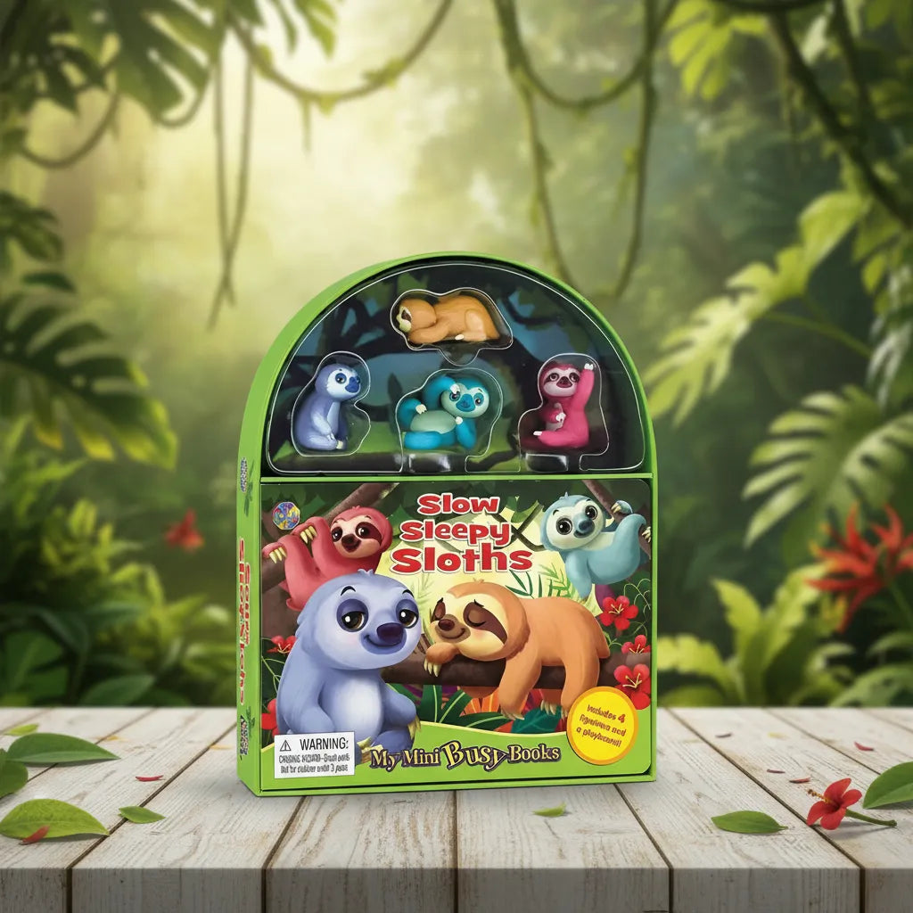 Libro y Juego 2 En 1 Animales Perezosos