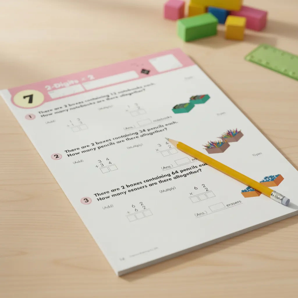 Libro Kumon Multiplication grade 4 Para Niños