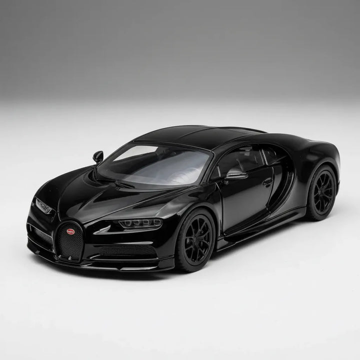 Carro Escala Coleccionable Bugatti Chiron Negro