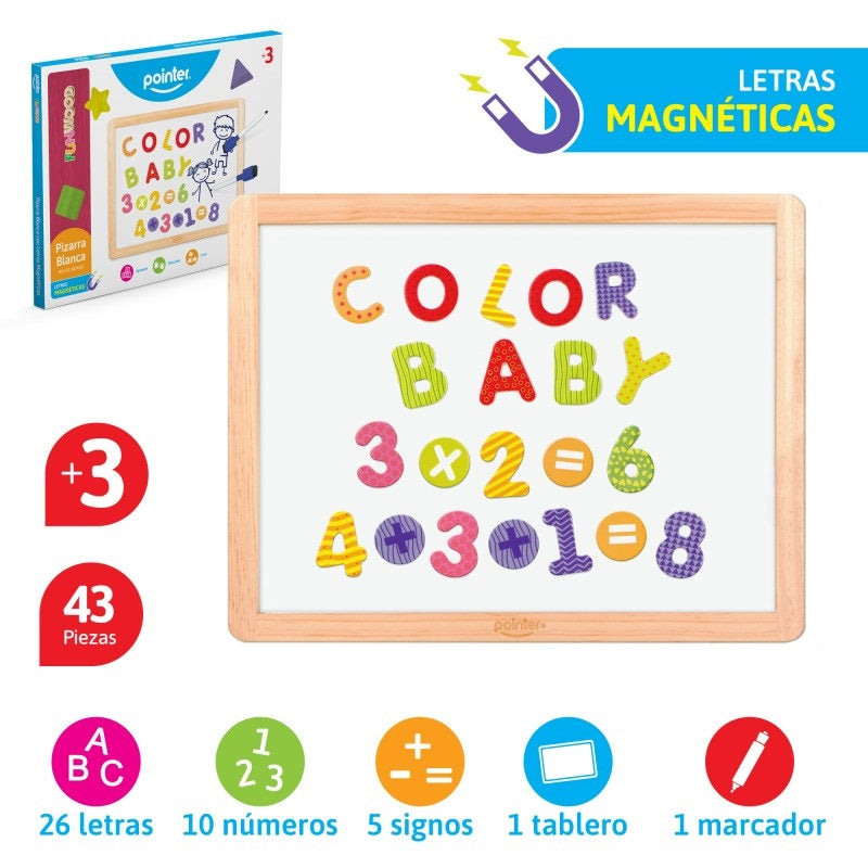 Pizarra Magnética Letras Y Números Para Niños