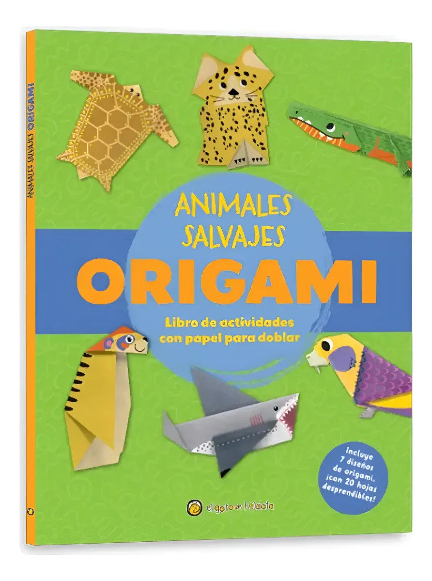 Libro Crea Origami Animales Salvajes Para Niños