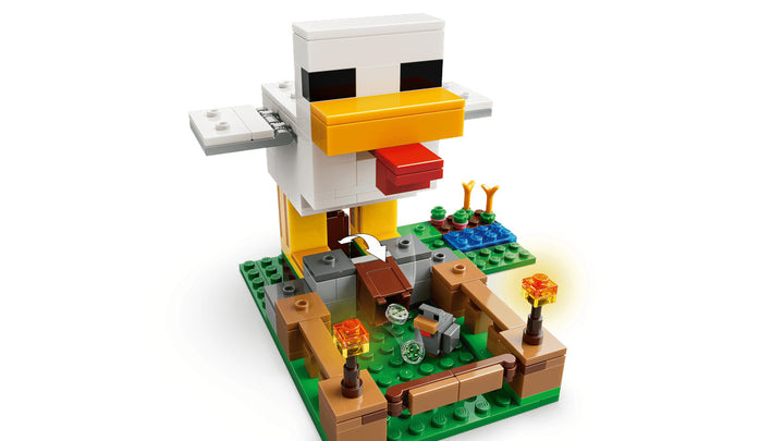 Juego Construcción Minecraft Granja De Gallinas Lego Original