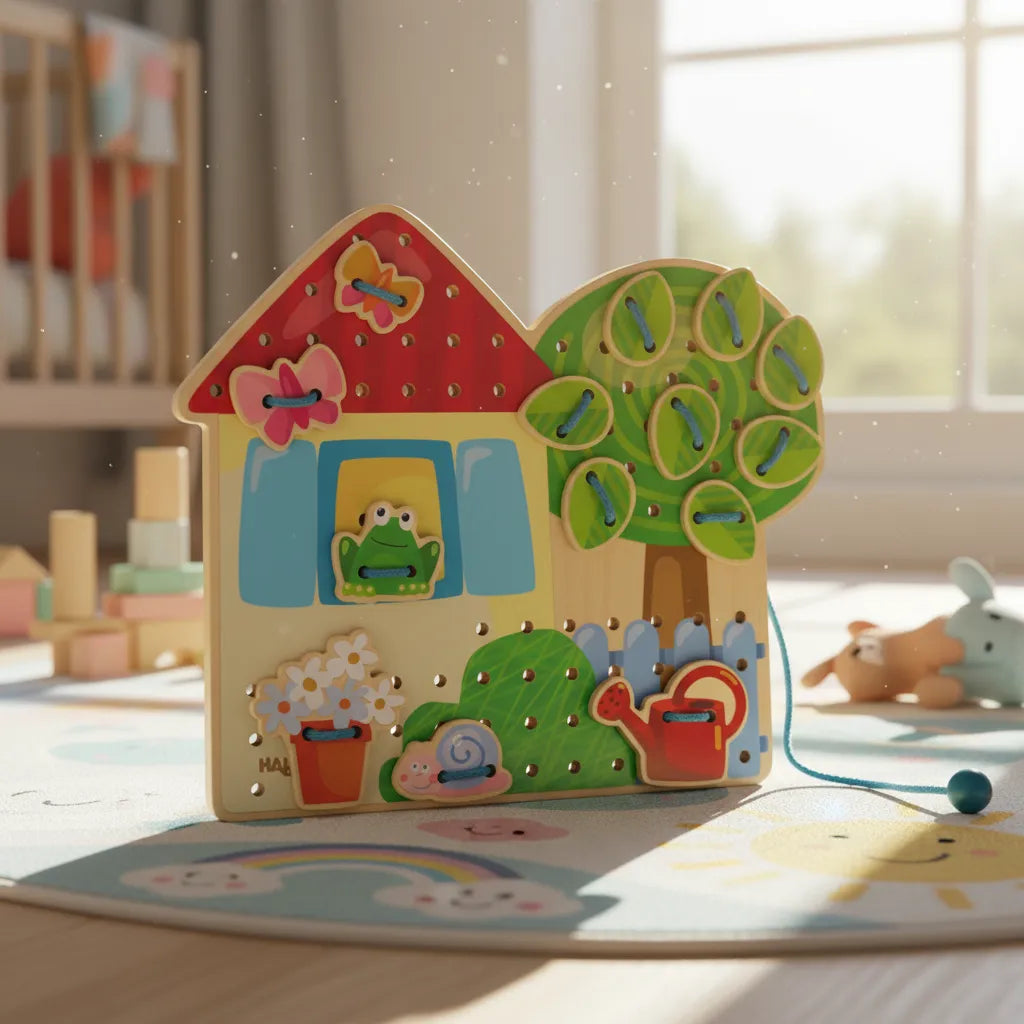 Juego Didáctico Estimulación De Enhebrado Para Niños
