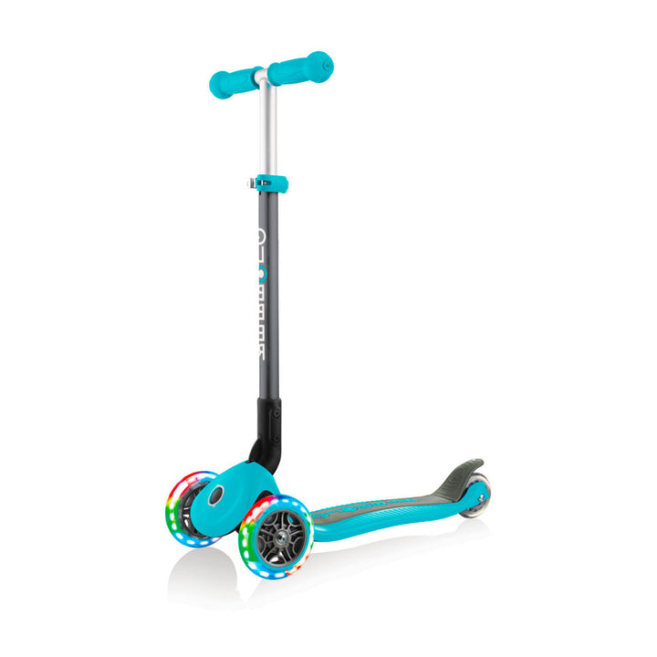 Patineta Plegable Con Luces verde Para Niños