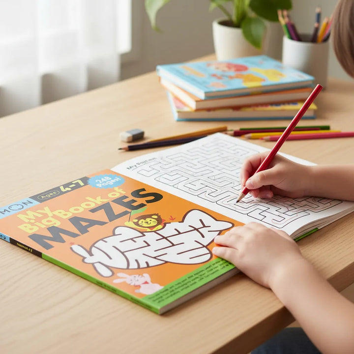 Libro Didácticos Kumon My Big Book Of Mazes Para Niños