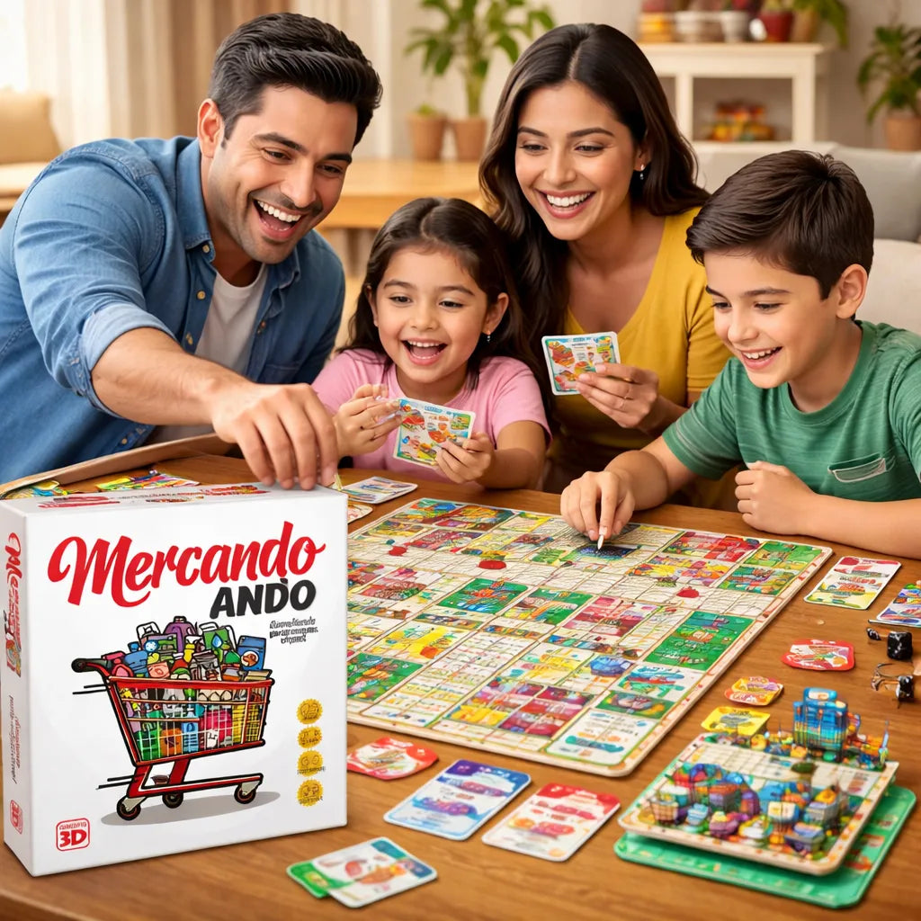 Juego De Mesa Mercando Ando Estrategia Para Niños