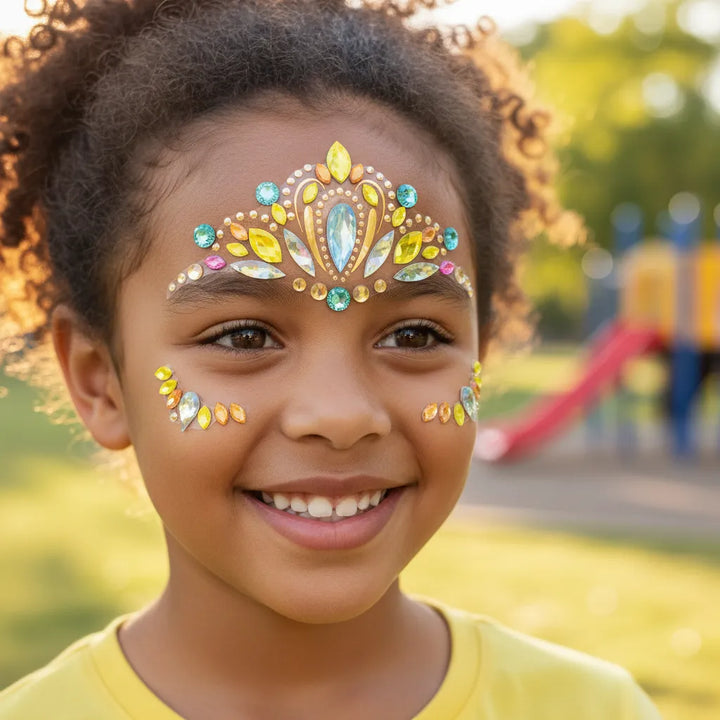Juego Gema Adhesivas Corona Para Niños