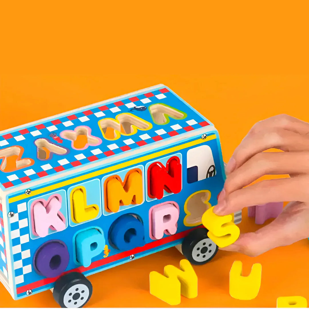 Bus Multifuncional Para Encajar En Madera Para Niños