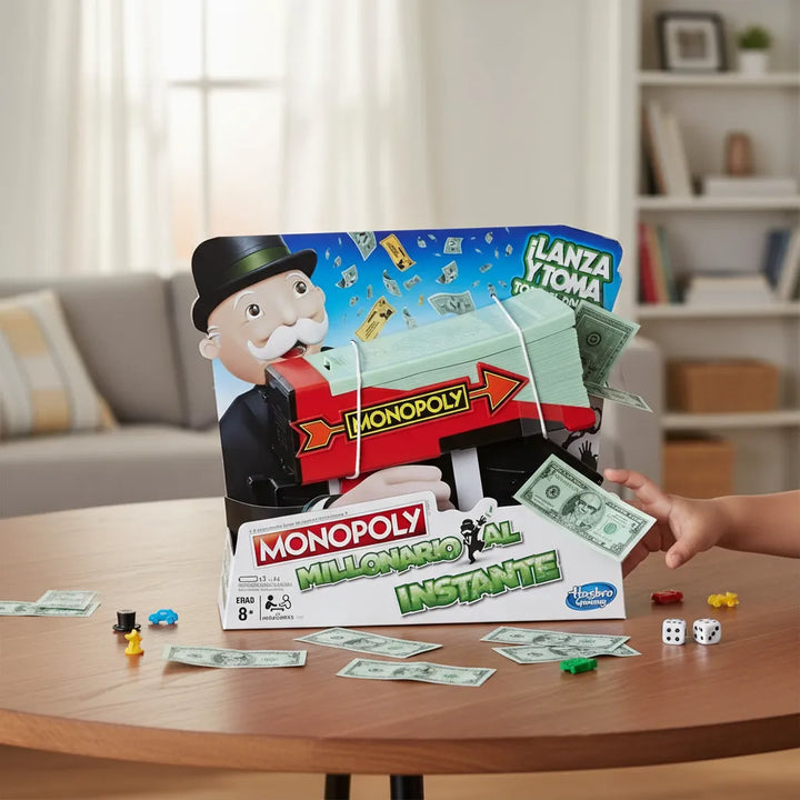 Juego De Mesa Monopoly Millonario Instante  Familia