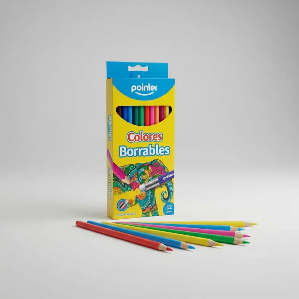 Caja De Colores Borrables Ninos