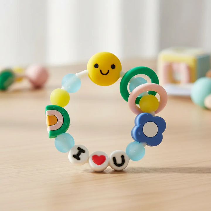 Mordedor Pulsera Sensorial Coloridos Para Bebés