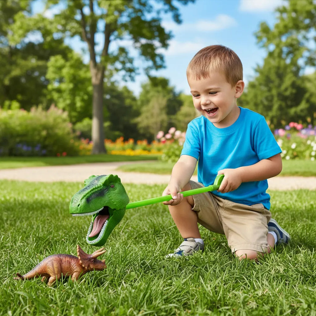 Juguete Figura Mordedor De Pargo T-rex Verde Para Niños