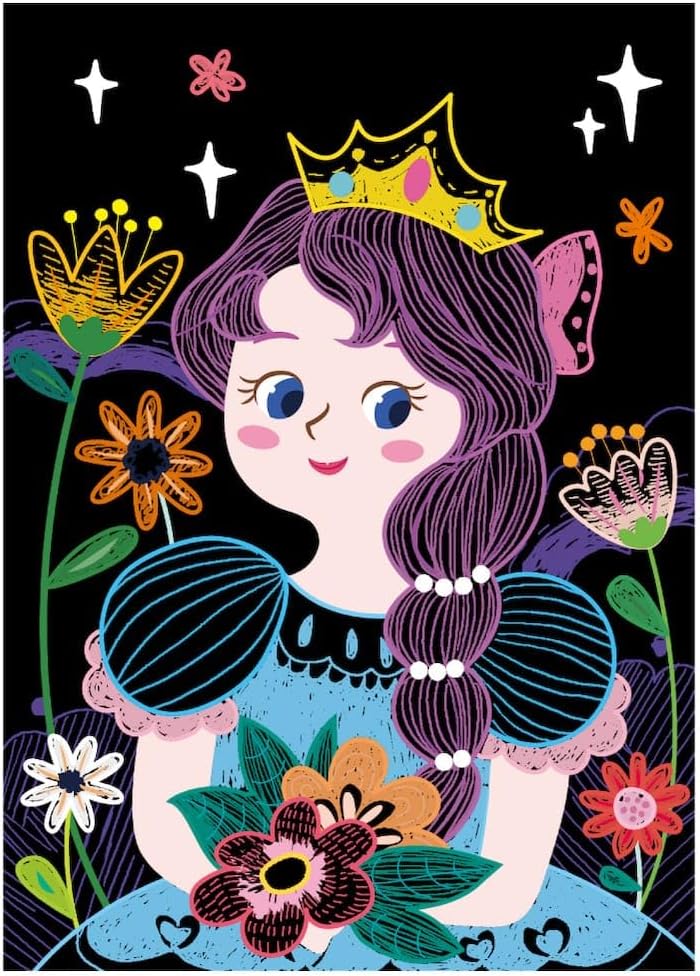 Juego De Rasca Y Dibuja Princesas Para Niños