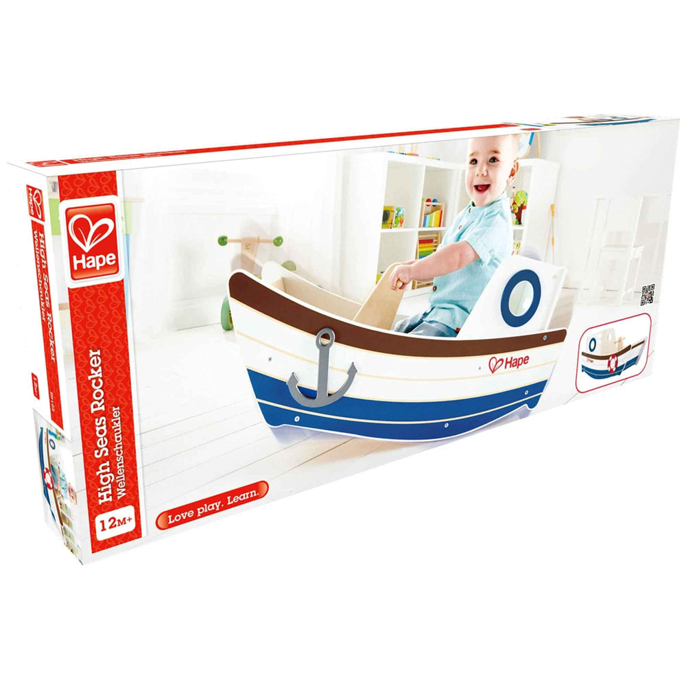 Juguete Bote Balancín De Madera Hape Para Niños