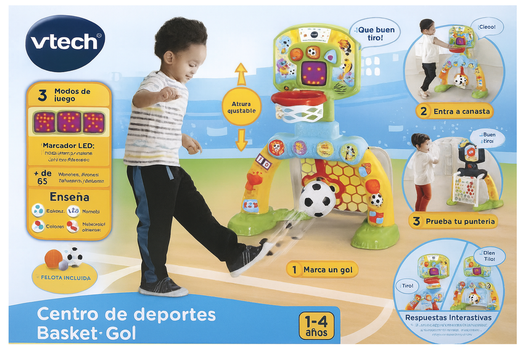 Juguete Centro Deportivo Basket-gol Para Bebés