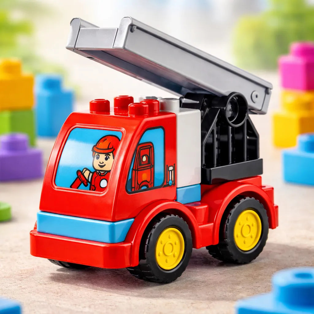 Juego camión Bombero Armable 9 Piezas Niños