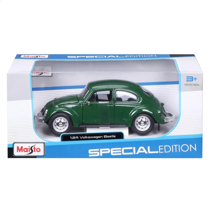Carro Maisto 1:24 Se Volkswagen Beetle Verde