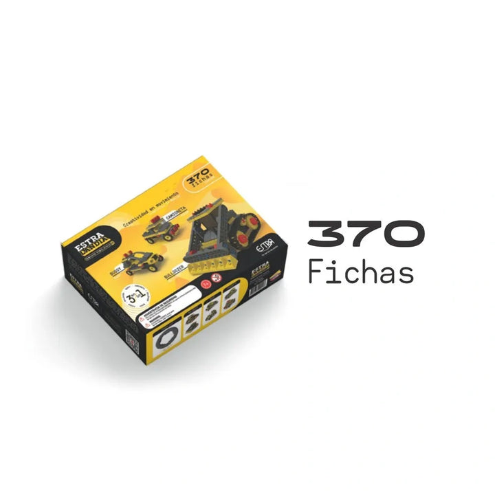 Juego De Contrucción Vehículos 370 Piezas