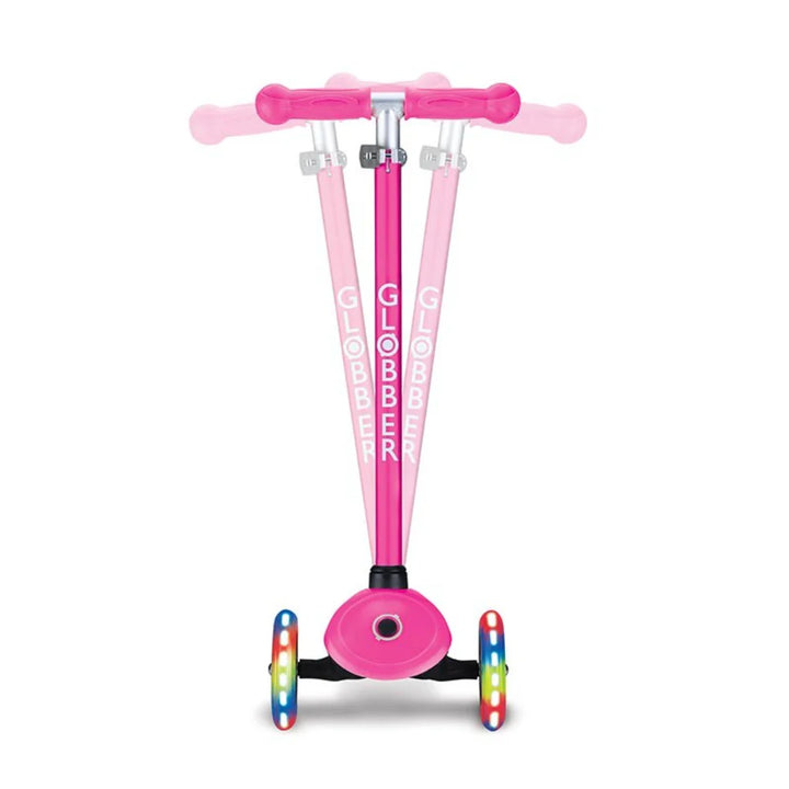 Patineta Con Luces Globber Primo rosado neon niñas
