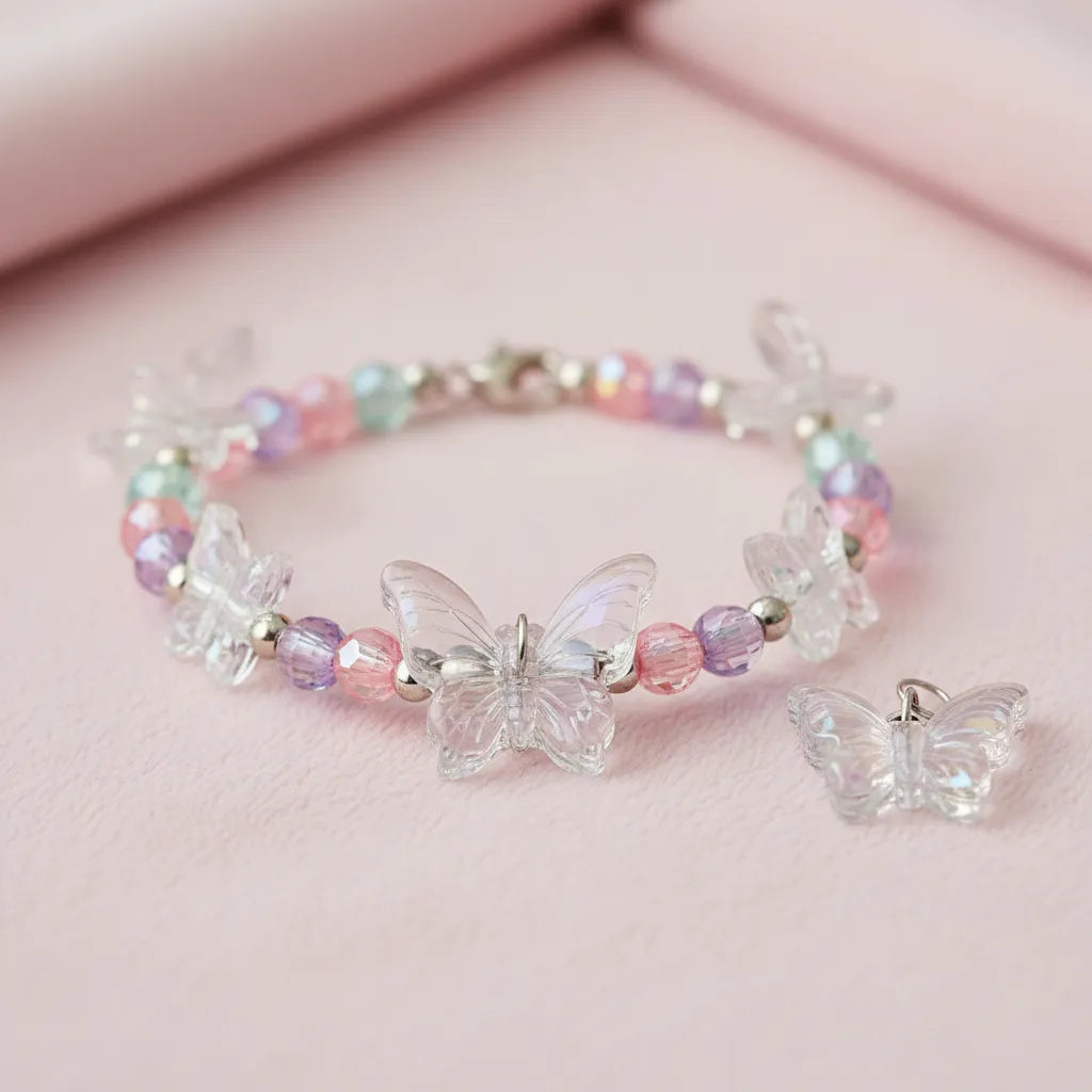 Set De Creación De Pulseras Mariposa Mágicas Para Niñas
