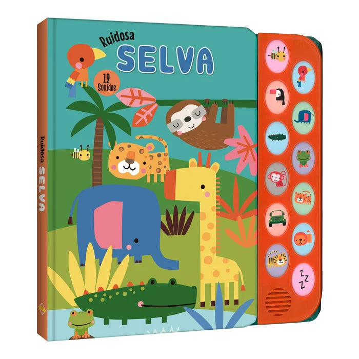Libro Interactivo Selva Ruidosa Con Sonidos Niños