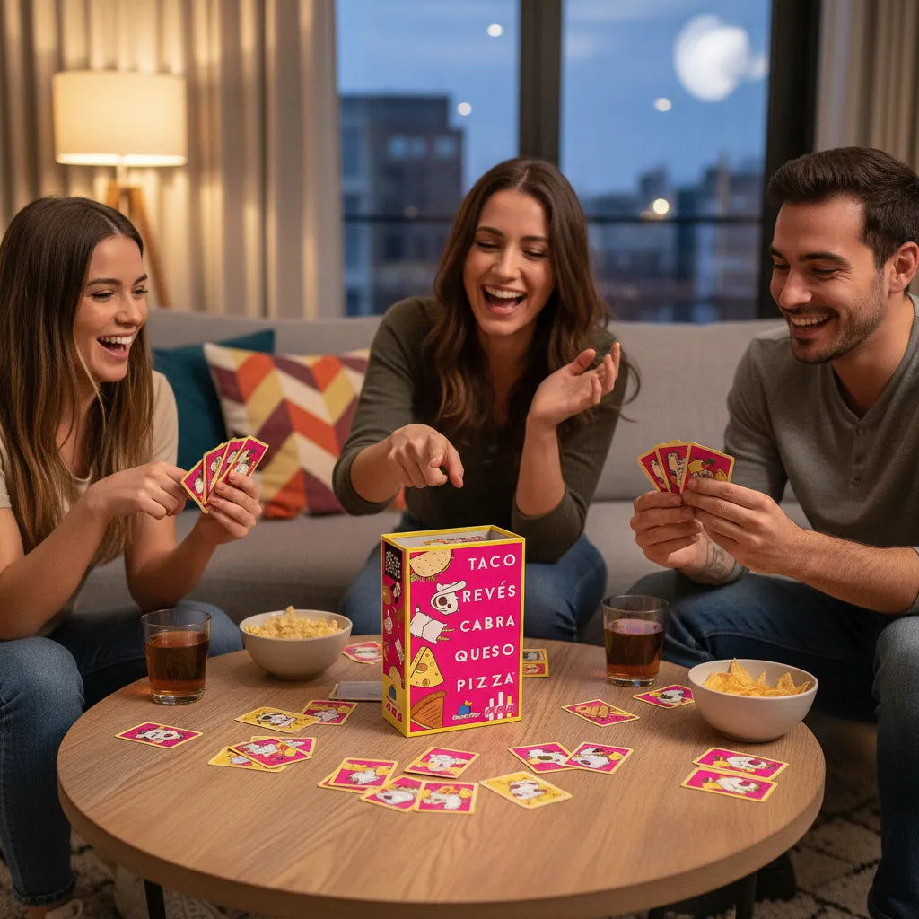 Juego De Mesa Taco Reves Cabra Pizza Niños Adulto