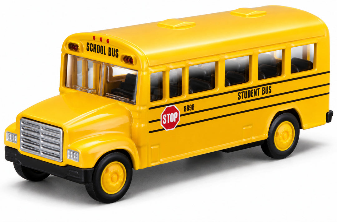 Carro Coleccionable A Escala 1/36 School Bus Amarillo