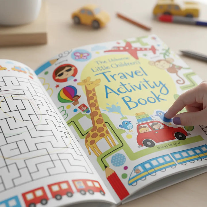 Libro Actividades Viaje Niños Usborne Con Stickers Para Niños