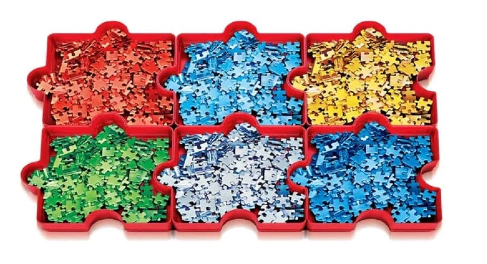 Set Organizador De Piezas Rompecabezas