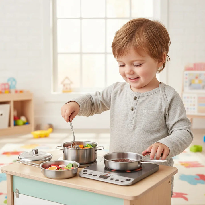 Set  De Chef Cocina Luces Y Sonido Para Niños