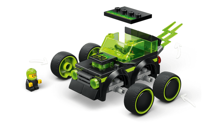 Juego Construcción Cargador Frontal 61 Piezas Para Niños