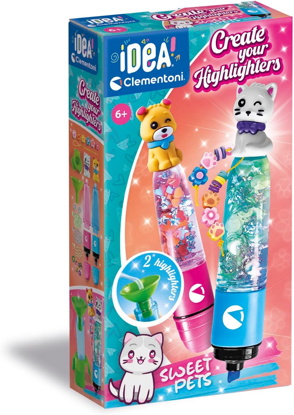 Juego Kit Crea Resaltadores Animales Fantásticos Para Niños