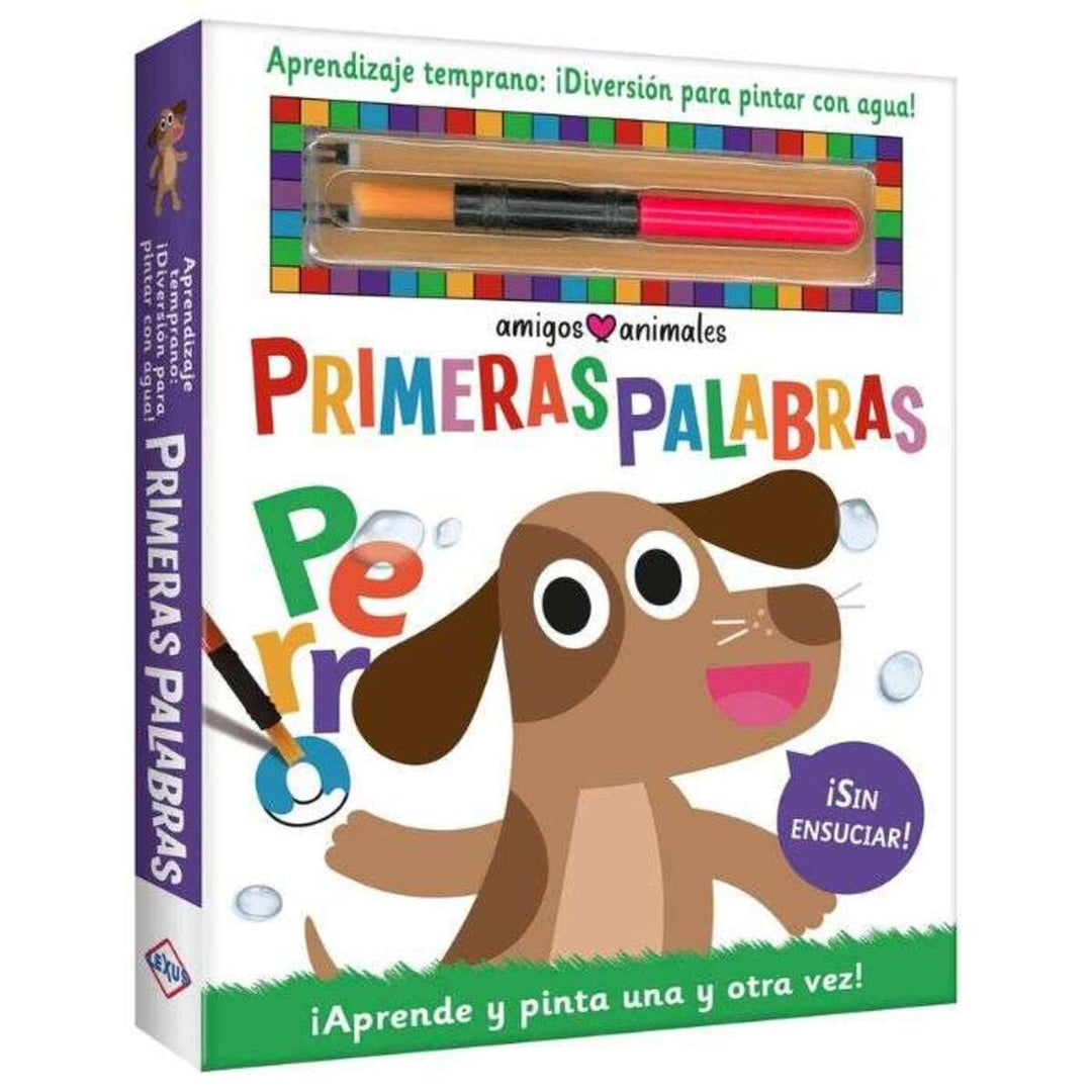 Libro Mis Primeras Palabras Pintar Con Agua Niños