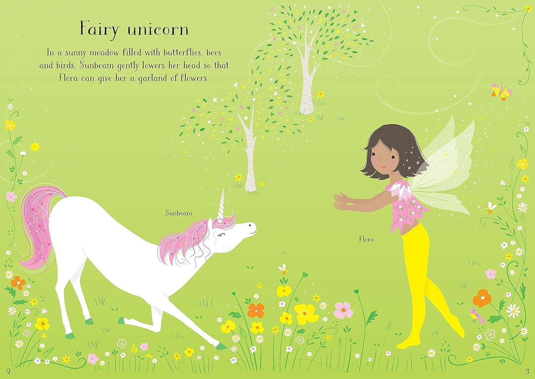Libro Didáctico Diseño De Unicornios Stickers Niñas