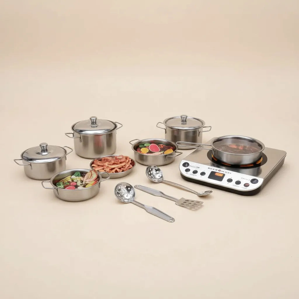 Set  De Chef Cocina Luces Y Sonido Para Niños
