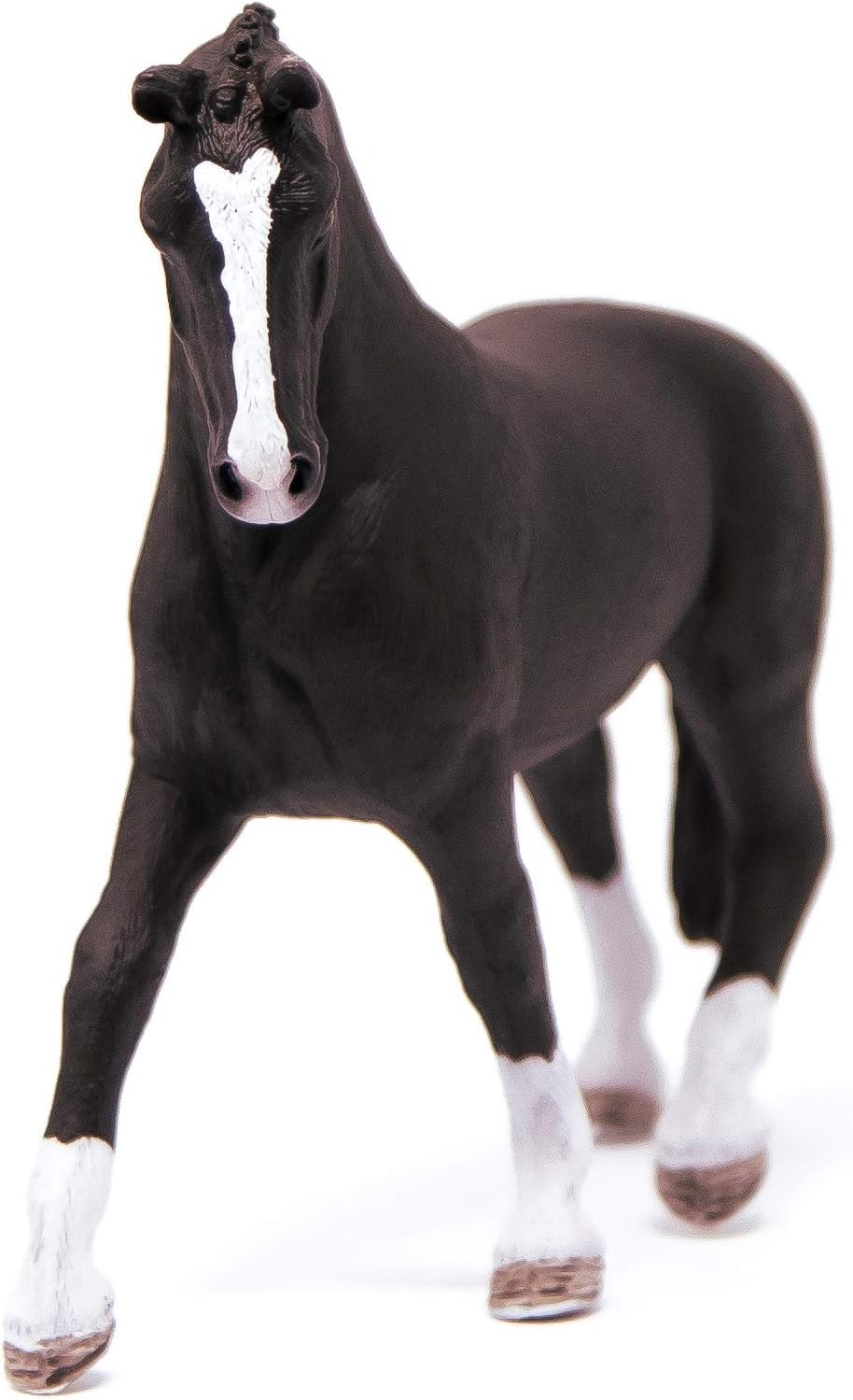 Figura Caballo Hannoveriana Negra Pintada A Mano