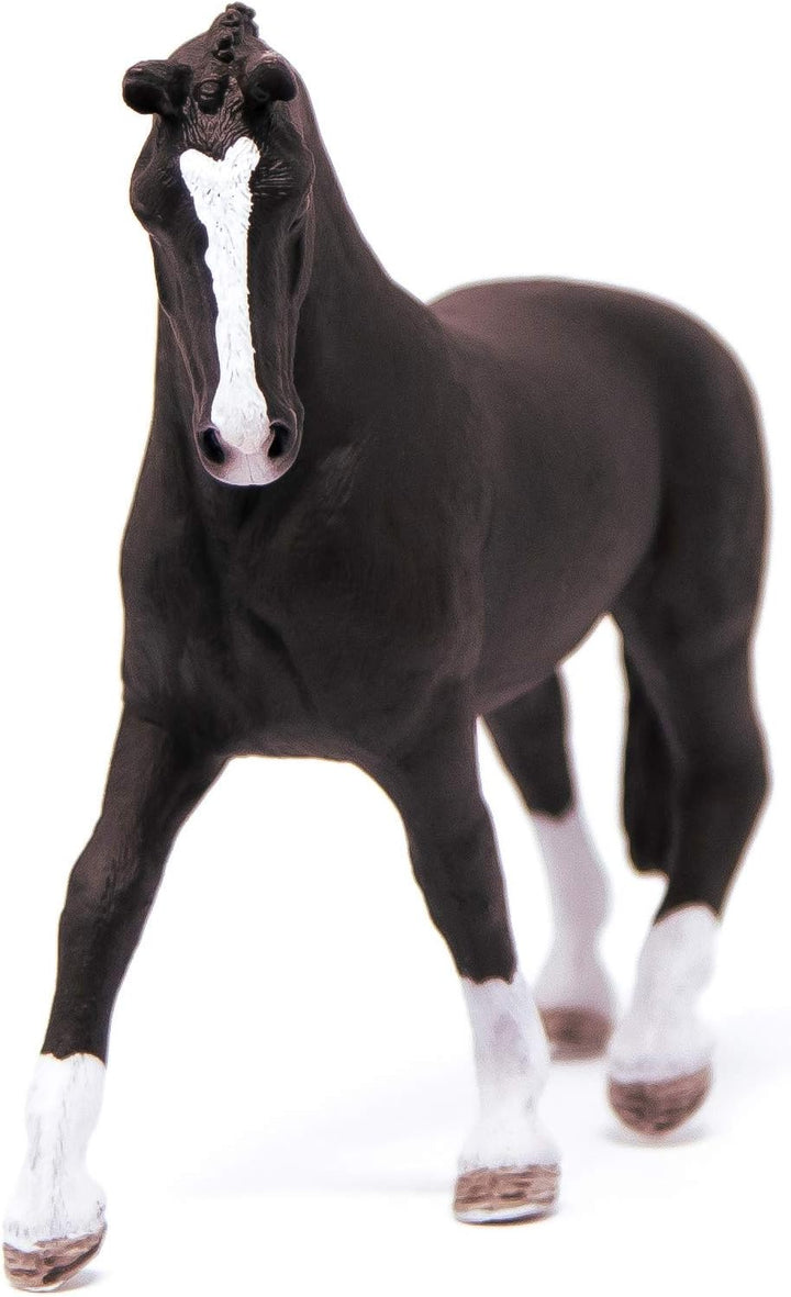 Figura Caballo Hannoveriana Negra Pintada A Mano