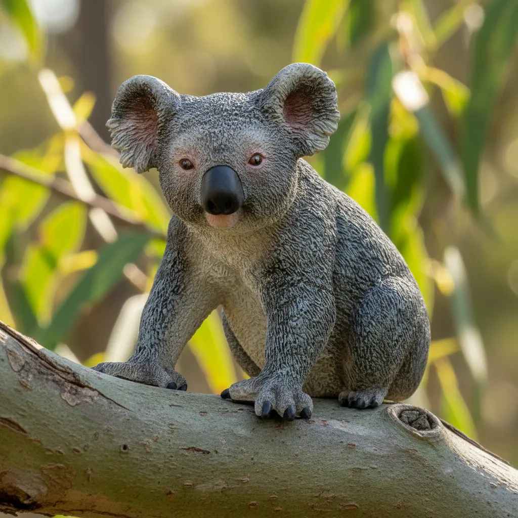 Figura Animales Koala Pintado A Mano Niños