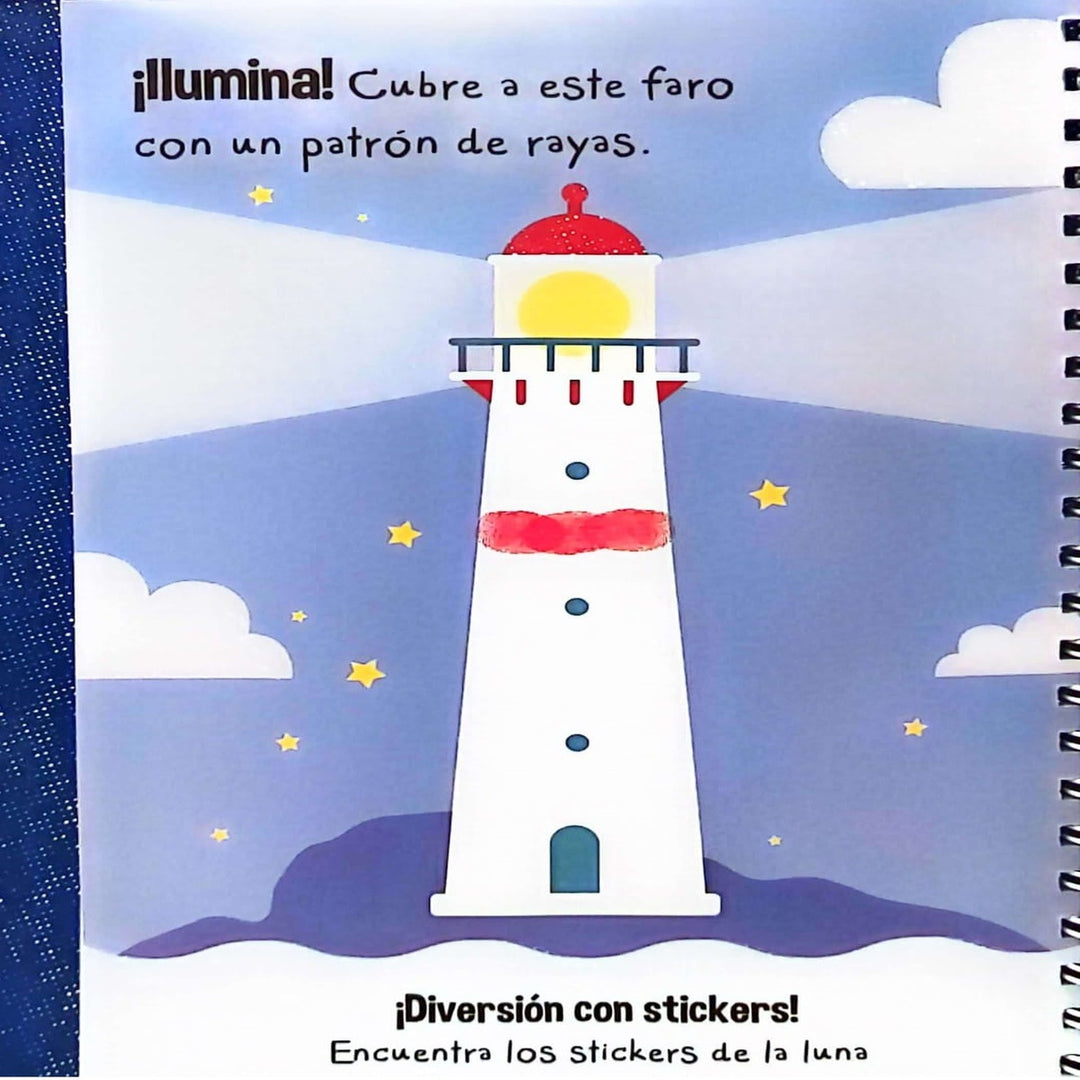 Libro Infantil Bajo El Mar Pinta Con Huellas Niños